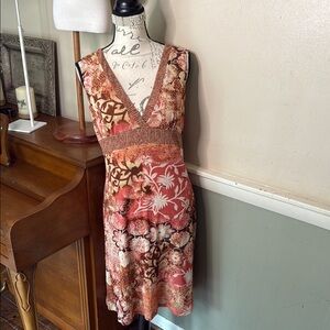 Liz Claiborne Sleeveless V-Neck Midi Dress 129.00‼️FINAL SALE Pink